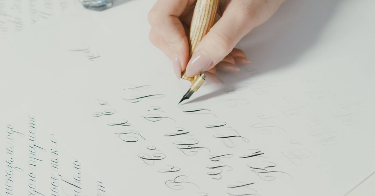 Person Writing using Pen and Ink Free Stock Video Footage, Royalty-Free ...