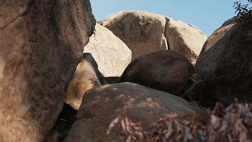 Boulders Of Rock In Natural Setting