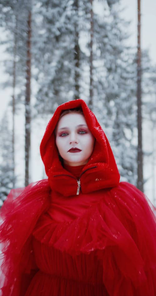 A Figure Skater in Red Costume