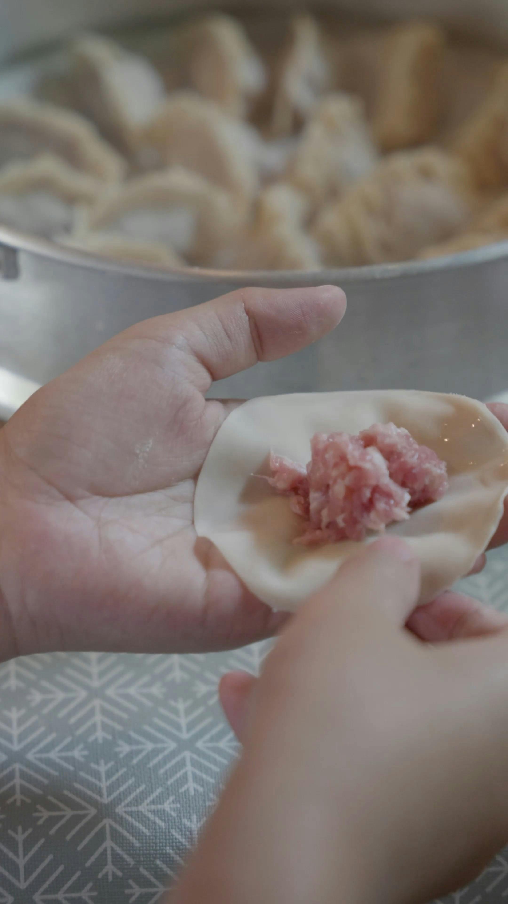 Person Making Dumplings · Free Stock Video