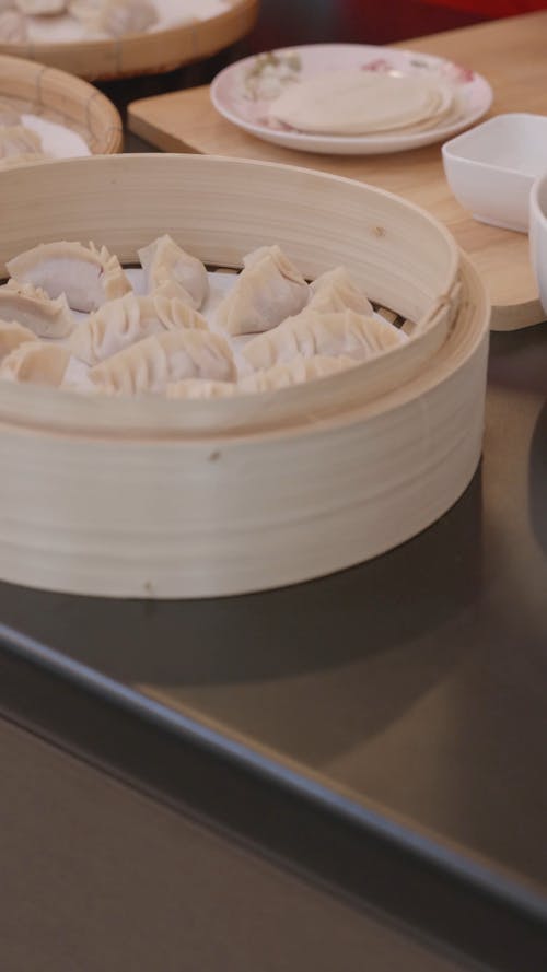 People Making Dumplings