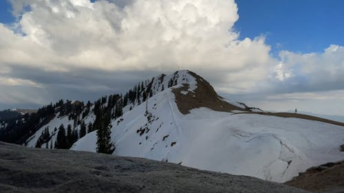 Timelapse of a Snowy Mountain