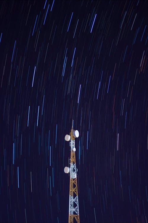 A Satellite Tower and Lights