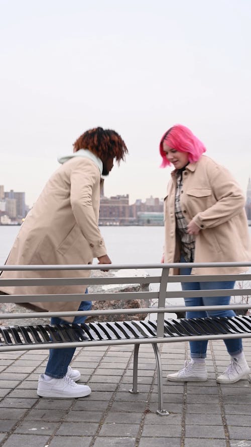 Couple Sitting on a Bench