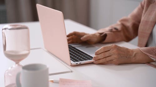 Typing on a Laptop Keyboard