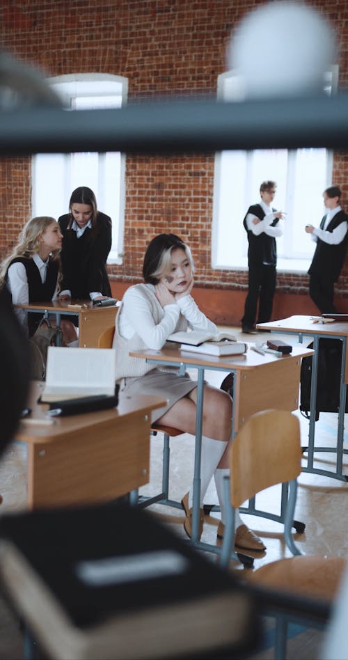 A Student Sitting Alone