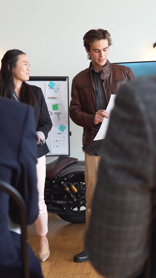 Man Presenting a Proposal