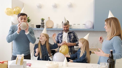 Family Celebrating a Birthday