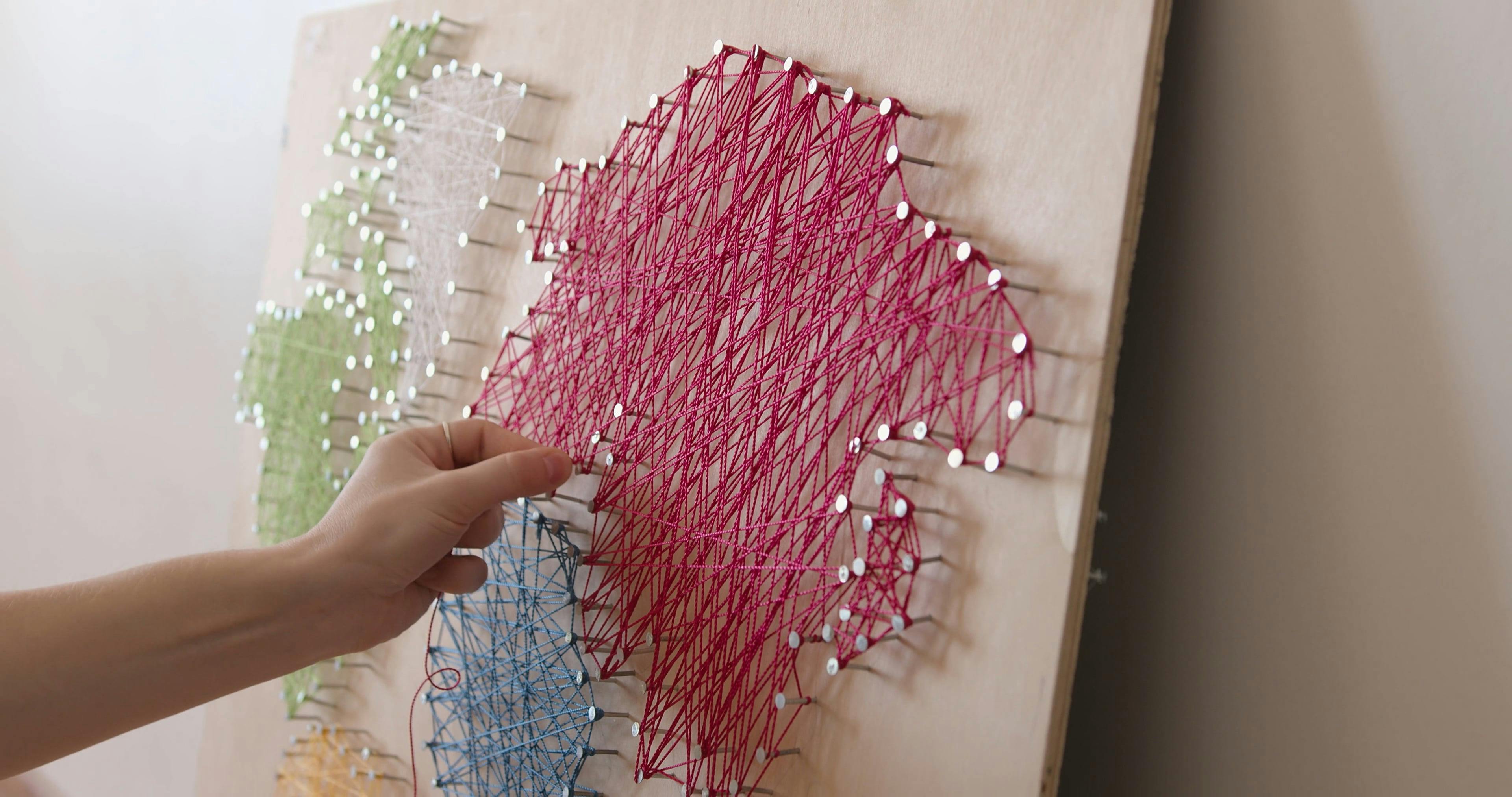 Person Doing Thread Art Free Stock Video Footage, Royalty-Free 4K & HD ...