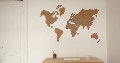 Map Painted on the Wall