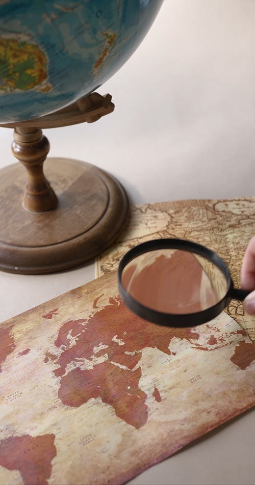 Placing a Magnifying Glass on Top of a Map