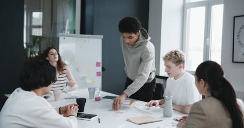 People Having a Discussion in the Office