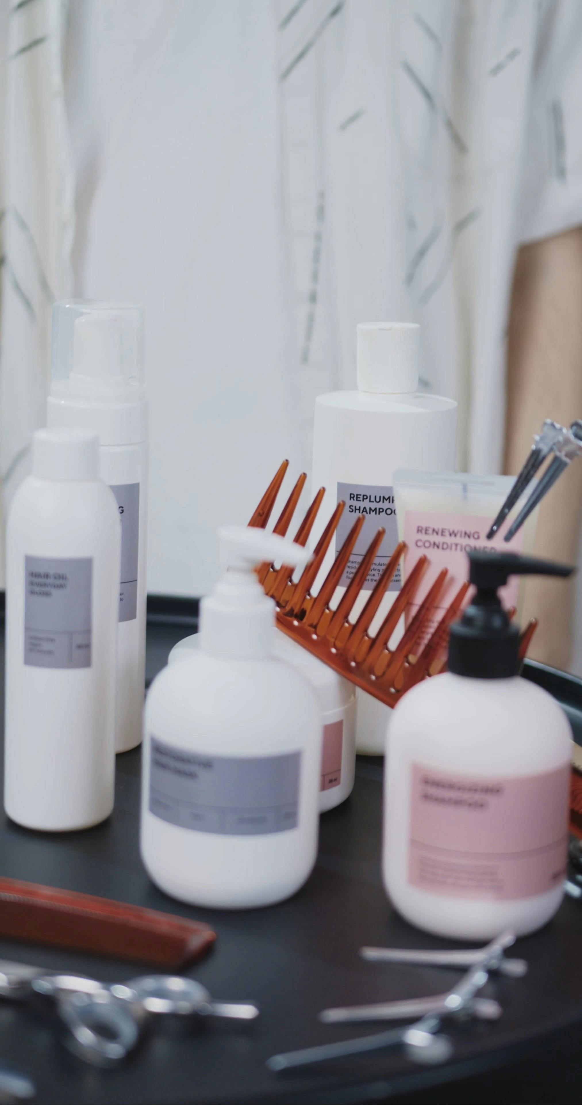 Man Getting A Bottle of Hair Mask · Free Stock Video