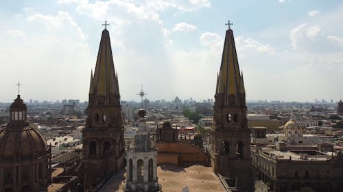 Aerial Footage of a Cathedral