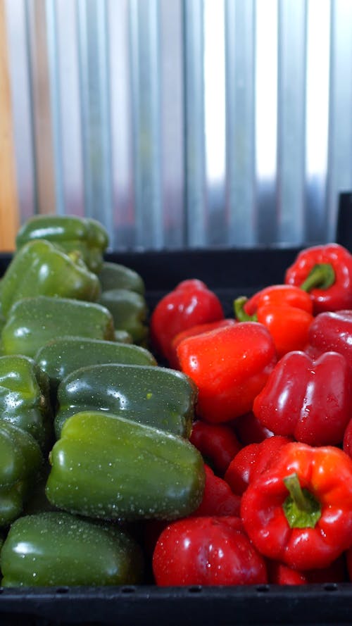 Fresh Bell Peppers in the Market