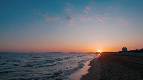 Scenery of Beach During Golden Hour