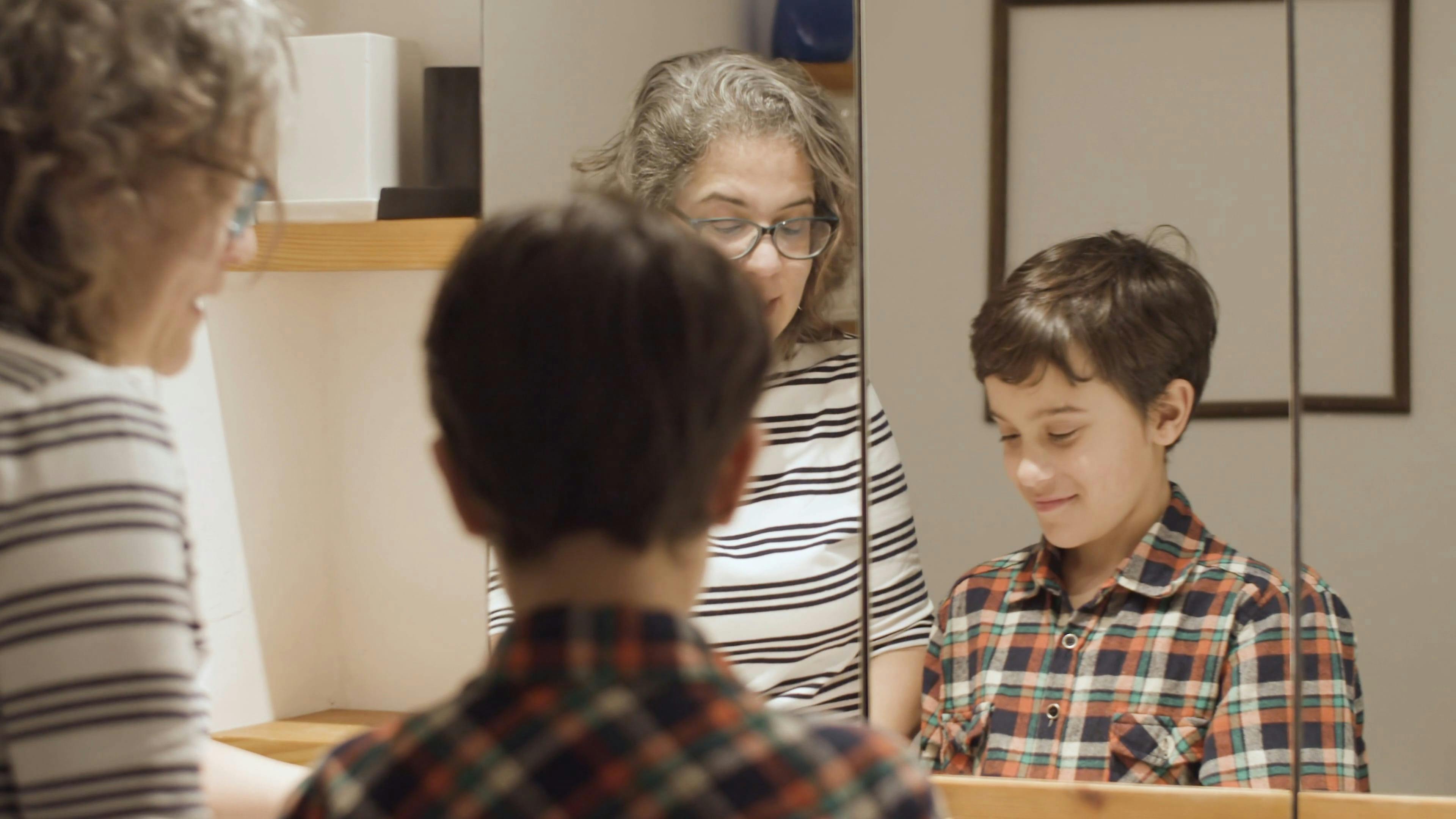 Mother and Son In a Bathroom Free Stock Video Footage, Royalty-Free 4K & HD  Video Clip