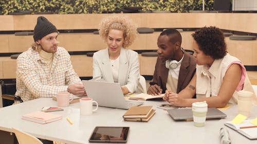 A Group of People Working Together