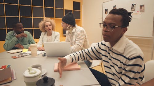 People Brainstorming at a Meeting