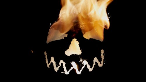 A Burning Skull