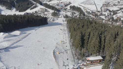 Drone Footage of a Ski Resort