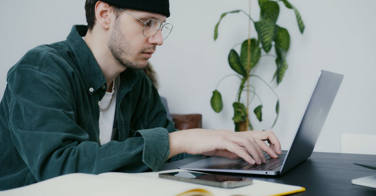 Man Using Computer 4k Man using Laptop while Working Free Stock Video Footage, Royalty-Free ...