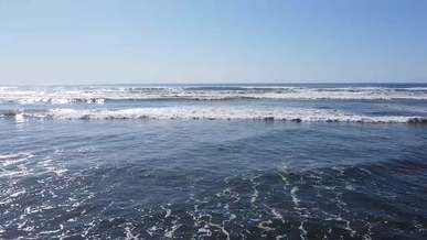 aerial footage of waves