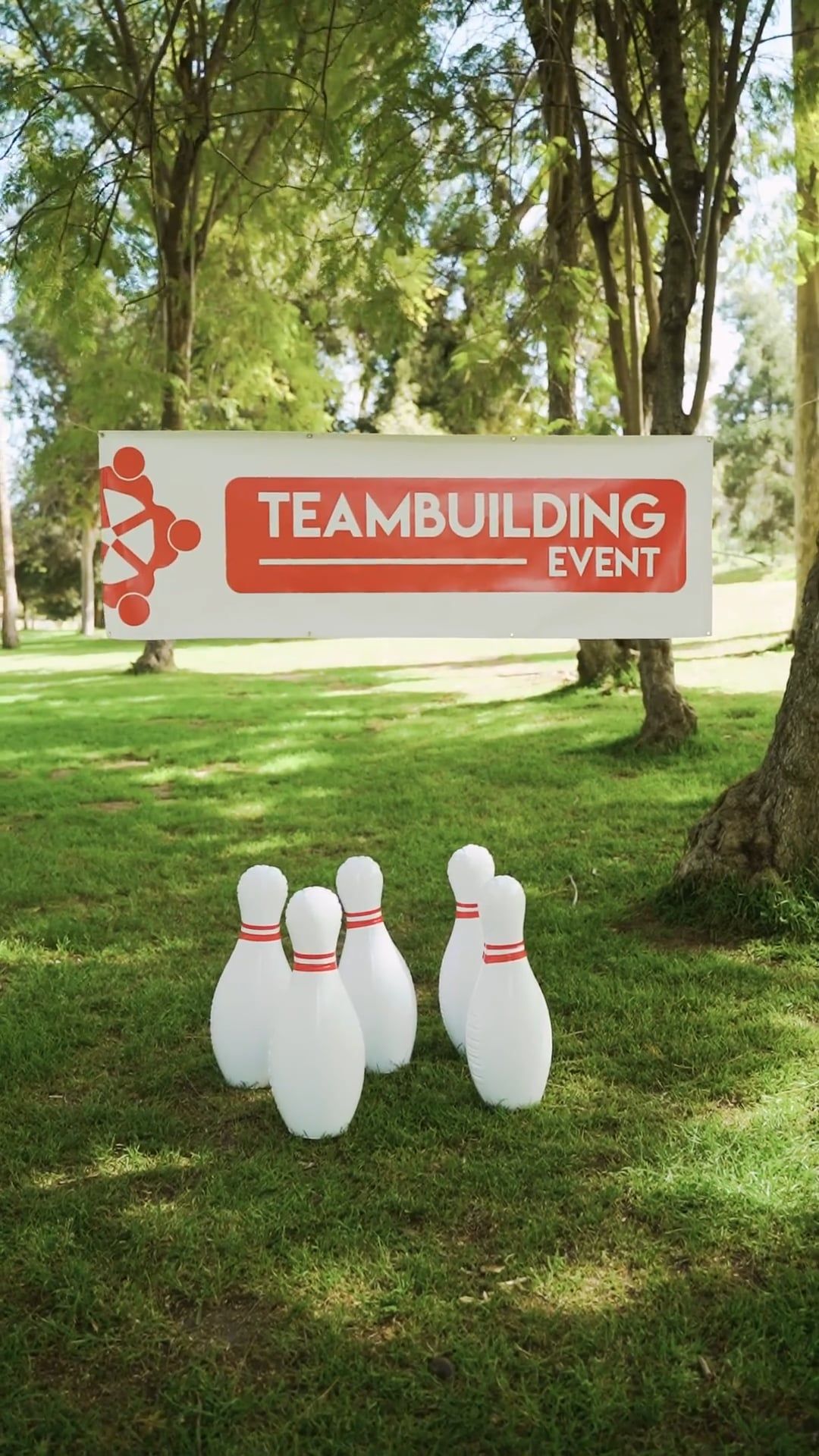 Outdoor Team Building Game Free Stock Video