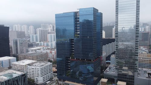 Drone Footage of City Buildings