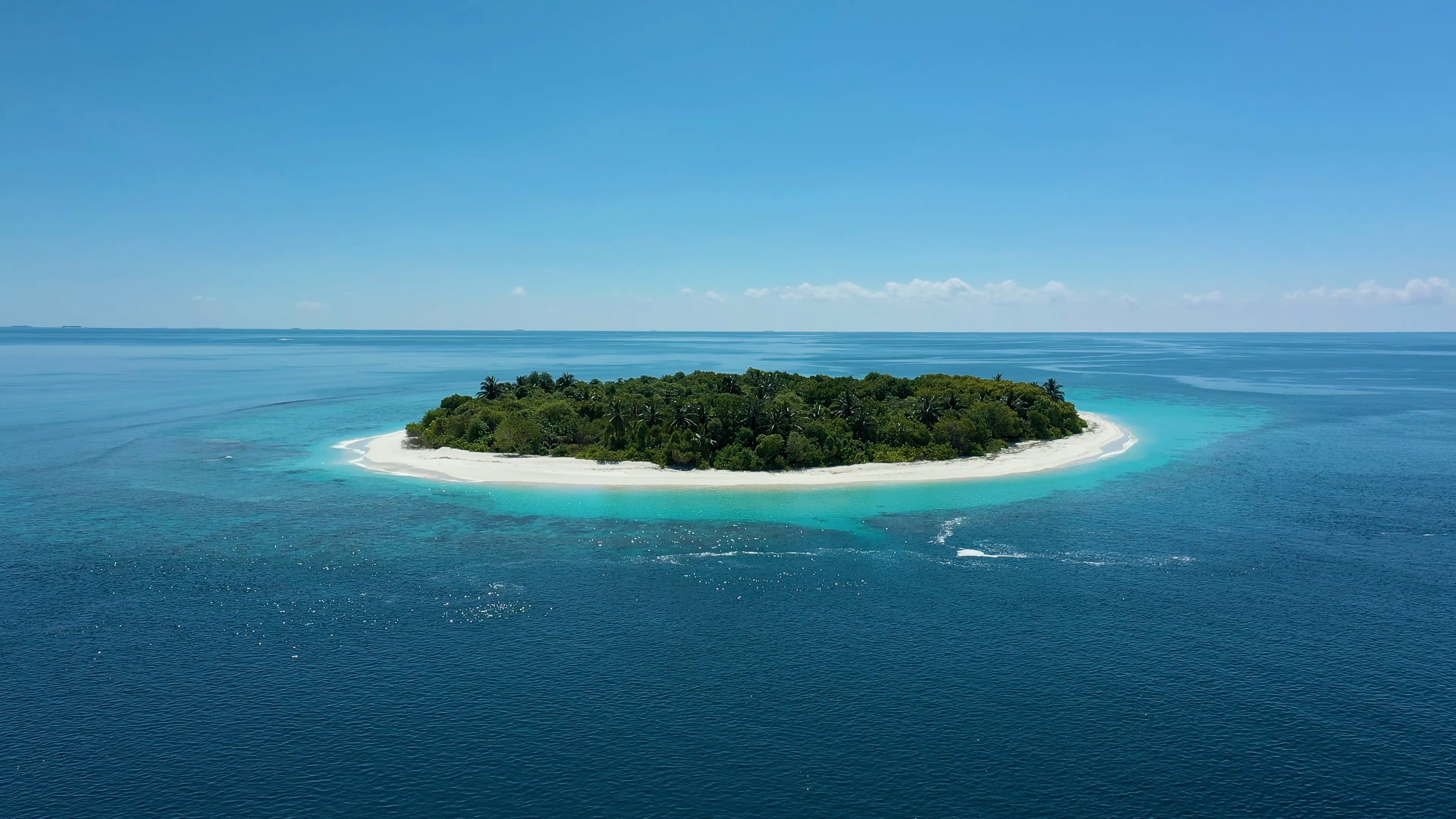 Drone Shot of Tropical Island Free Stock Video Footage, Royalty-Free 4K ...