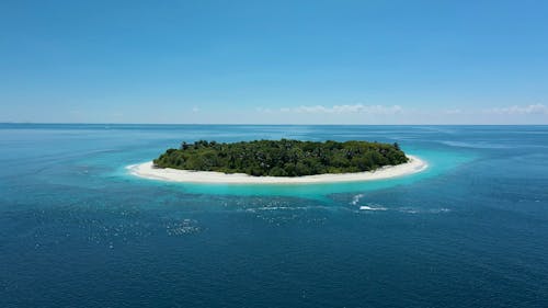Drone Shot of Tropical Island