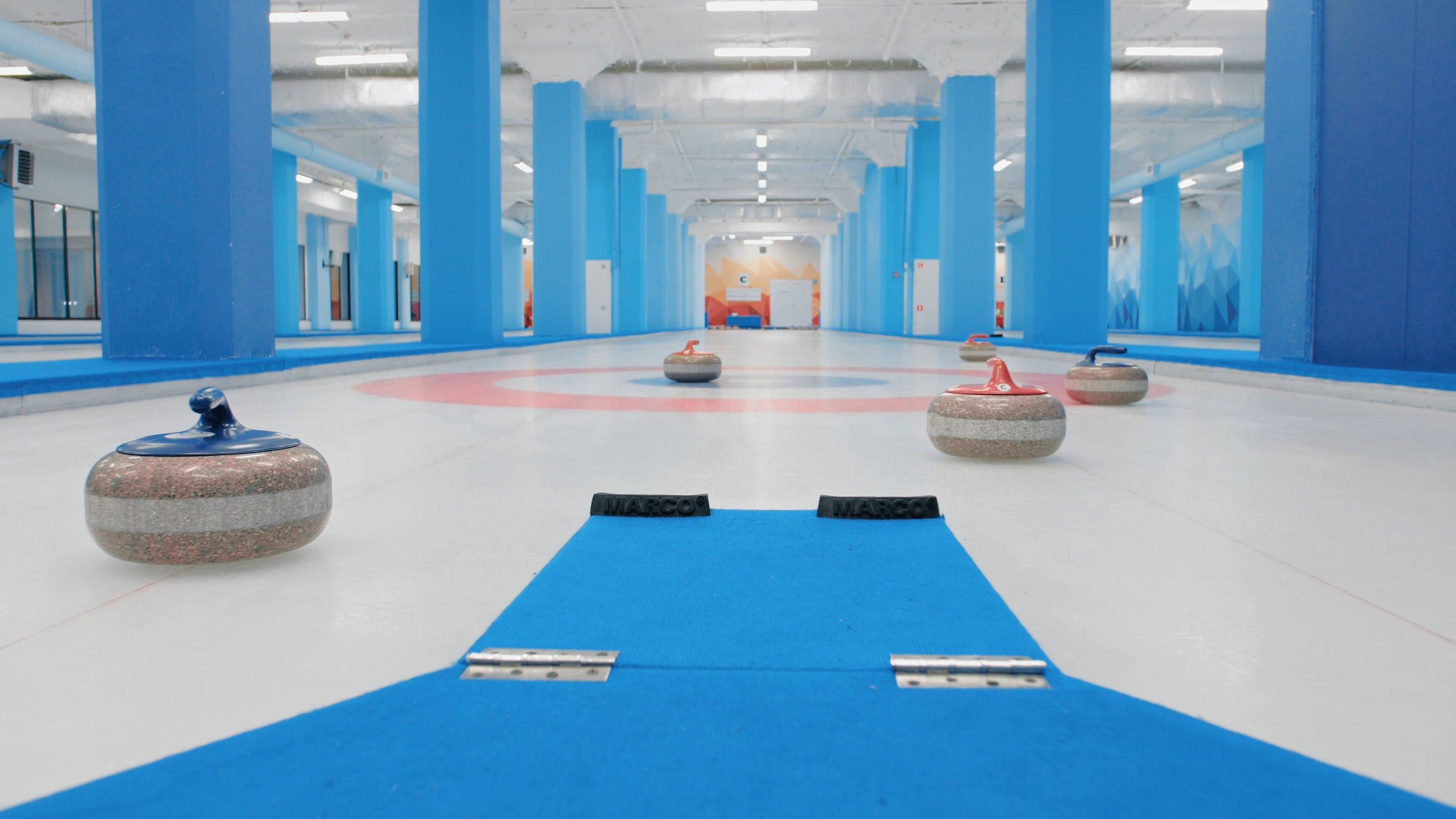 Curling Stones on Curling Rink Free Stock Video Footage, Royalty-Free ...