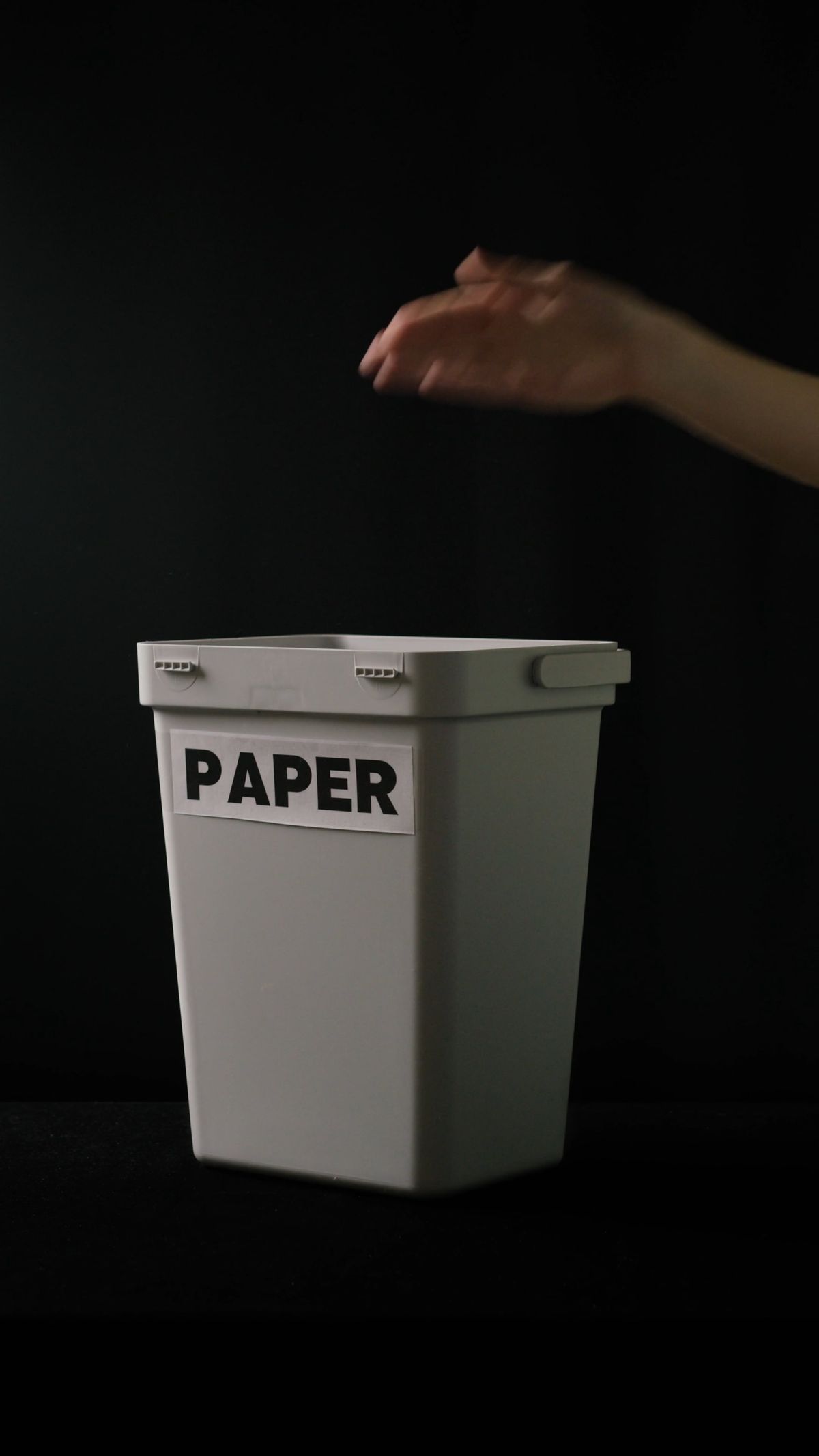 Dispose Paper Crumpled Papers Thrown in a Trash Bin Free Stock Video Footage, Royalty ...