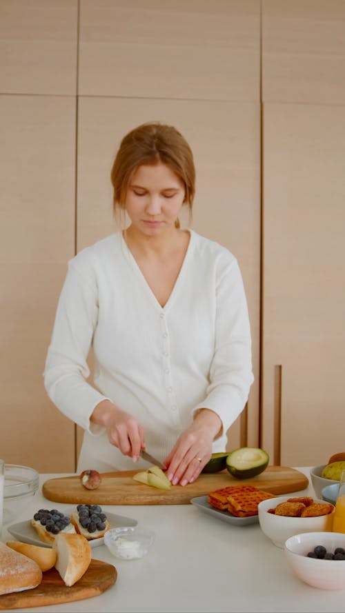 Woman Preparing Breakfast