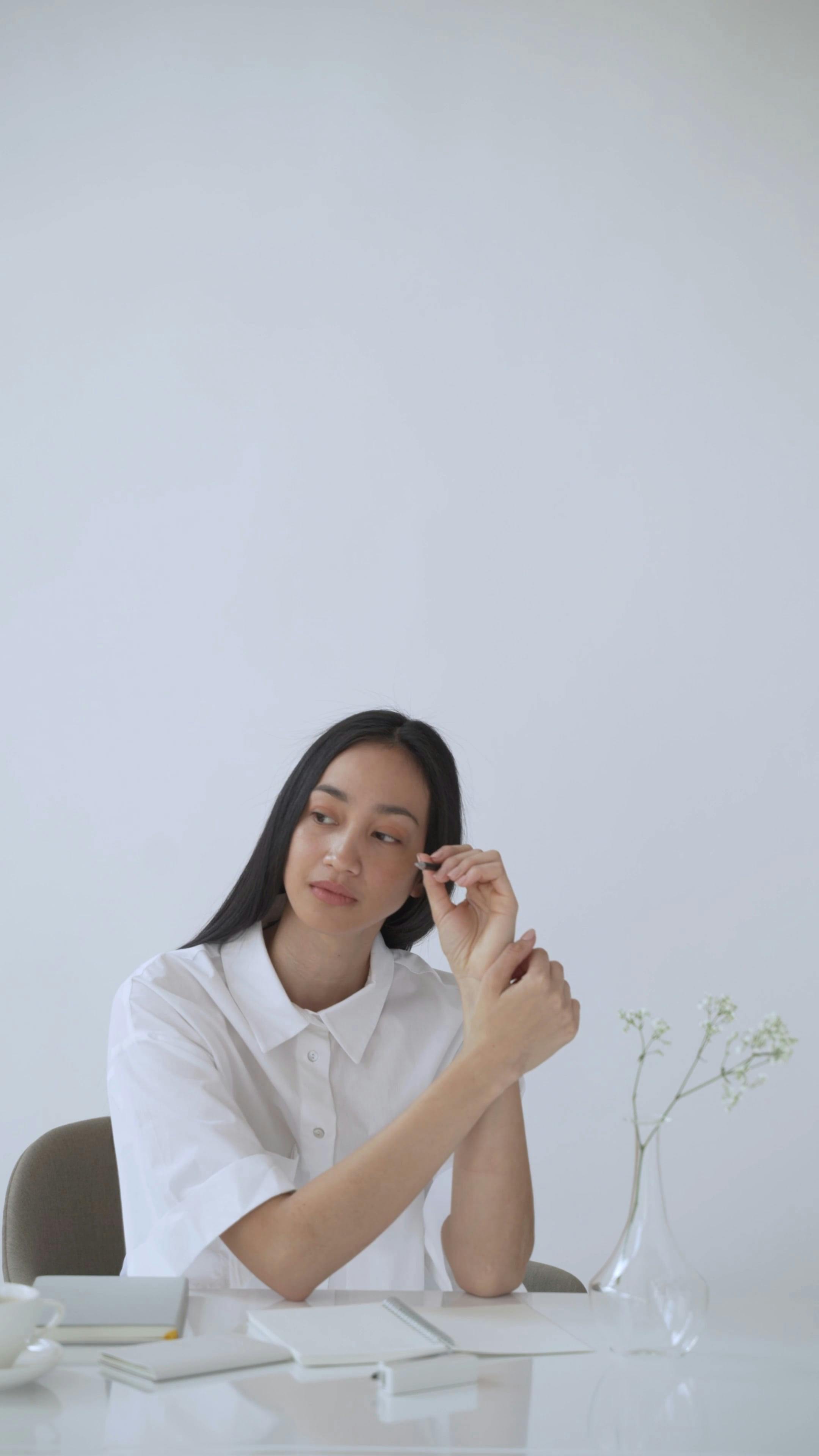 Woman Writing on a Notebook Free Stock Video Footage, Royalty-Free 4K