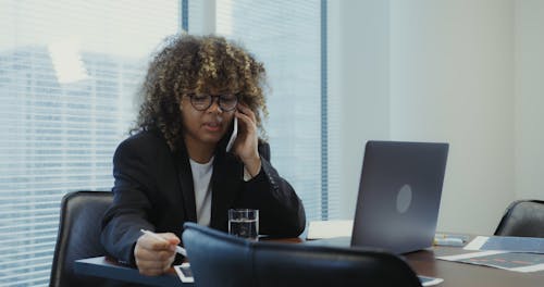 Woman Talking on the Phone