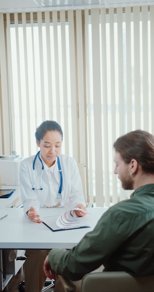Patient having Consultation to the Doctor