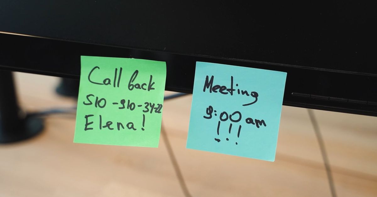 Call Back Sticky Notes Reminders on a Sticky Notes Free Stock Video Footage, Royalty-Free 4K ...