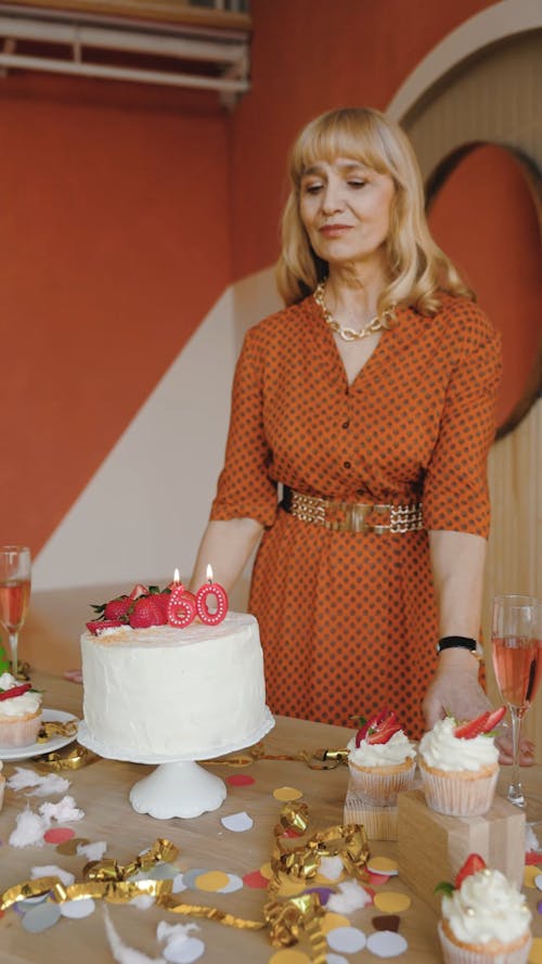 Celebrant Blowing her Cake