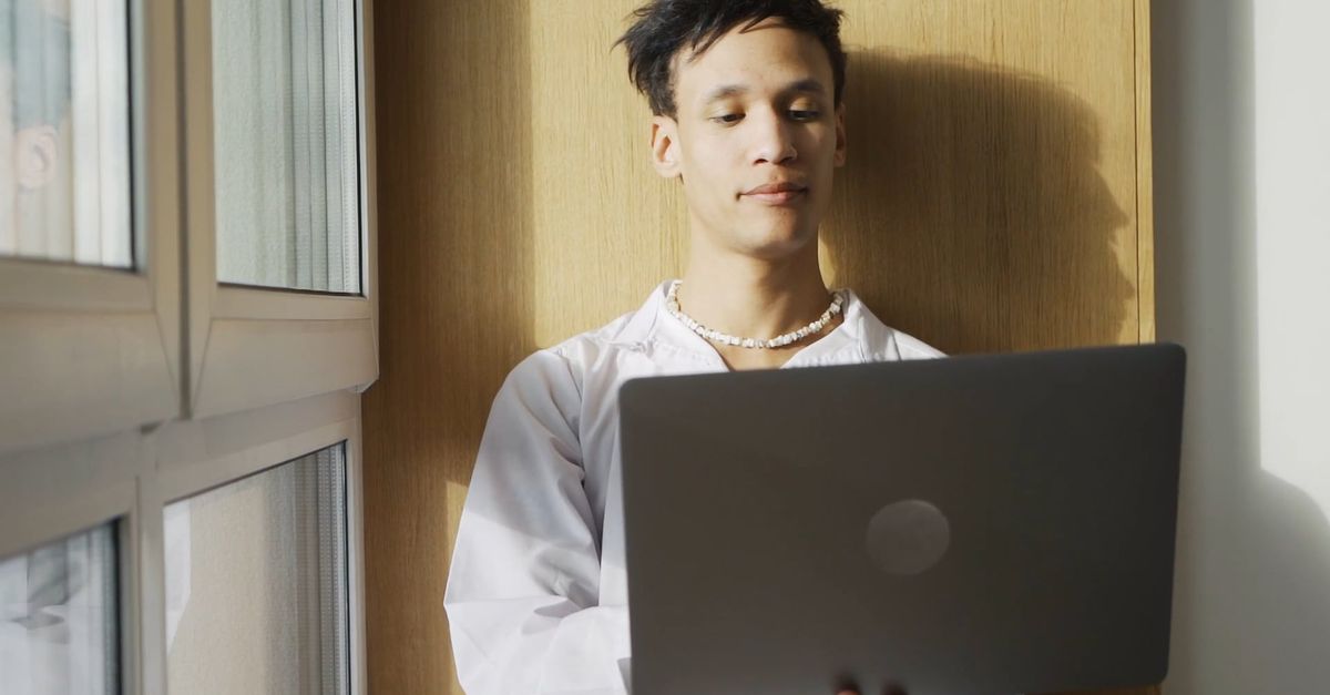 Man Using Computer 4k Man Using a Laptop Free Stock Video Footage, Royalty-Free 4K & HD Video ...