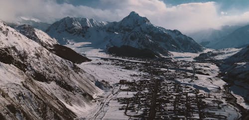 Video of a Mountains and Snow