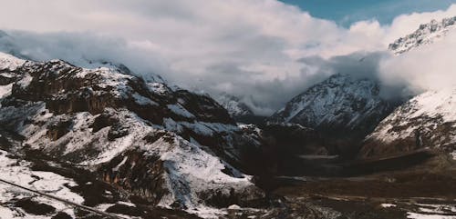 Snow Covered Mountain Valley