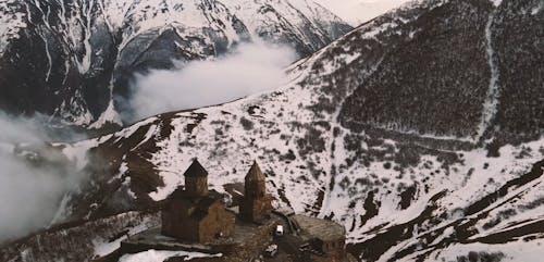 Castle In a Snowy Mountain