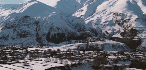 A View of Snow Capped Mountain