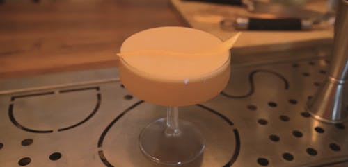 A Close-Up Video of a Cocktail Drink