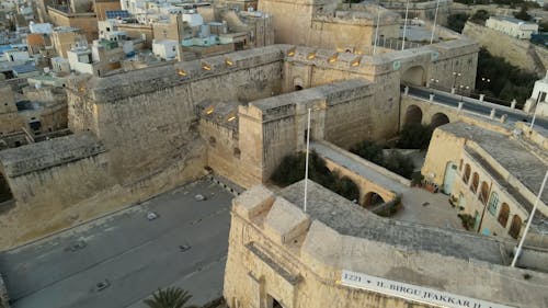 Drone Shot of City in Malta