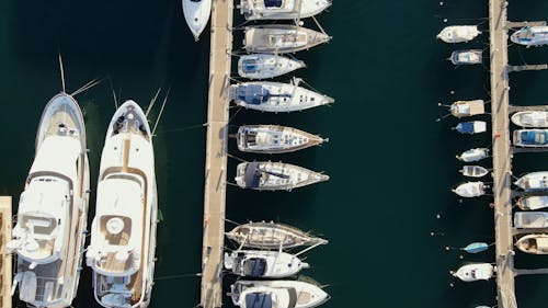 Drone Footage of a Marina