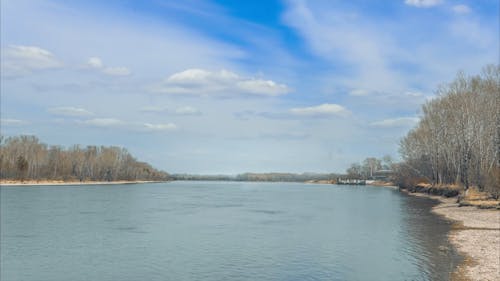 Time Lapse Video Of the Sky and Lake