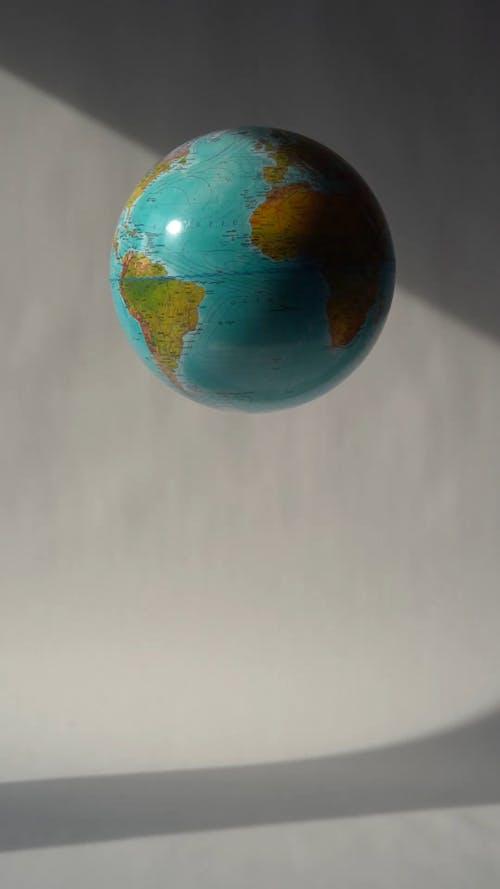 A Globe Sphere Floating in The Air