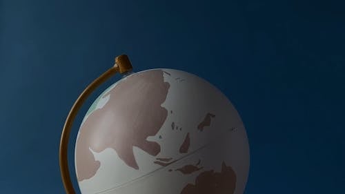 Close Up Footage Of A Globe 